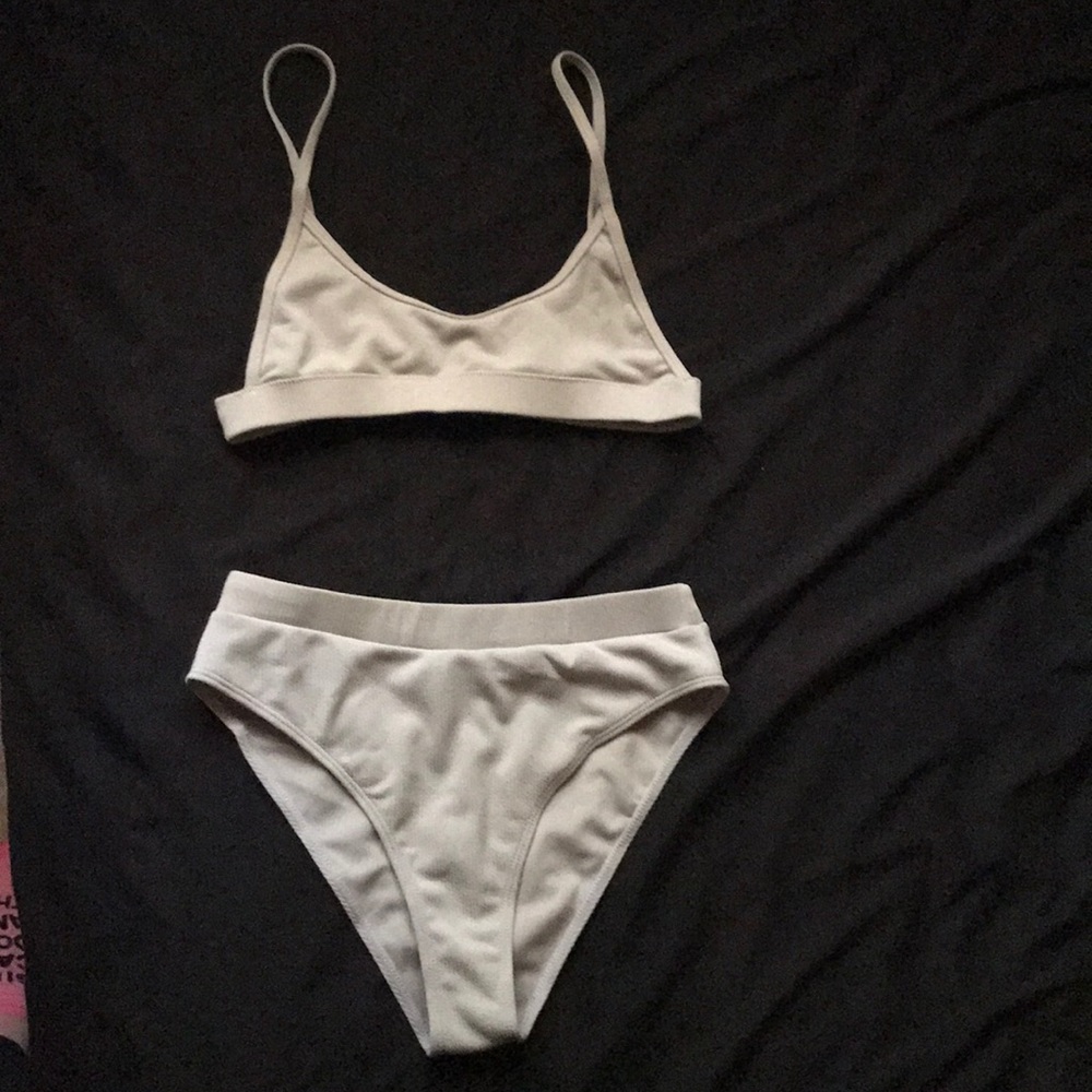 ribbed high waisted bikini